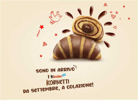 Croissant cu ciocolata, Kinder Kornetti, 6 x 42 g [2]