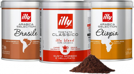Cutie cadou Illy Cafea macinata in ambalaj Pom de Craciun, 3 x 125g [1]