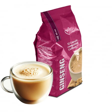 Cafea cu arome - Ginseng, 12 capsule compatibile Cafissimo/Caffitaly/Beanz - Capsuleria