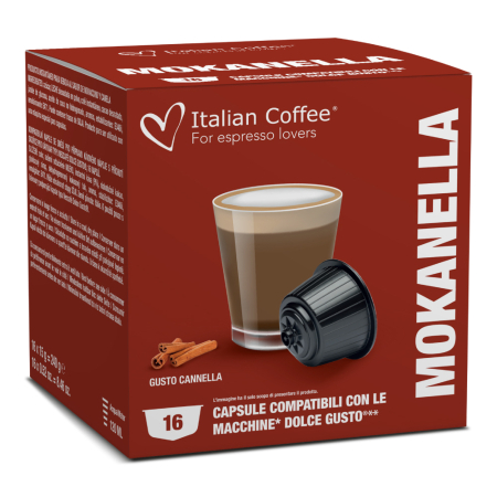 Cafea cu arome - Capsule Cafea Mokanella compatibile cu Dolce Gusto - Italian Coffee