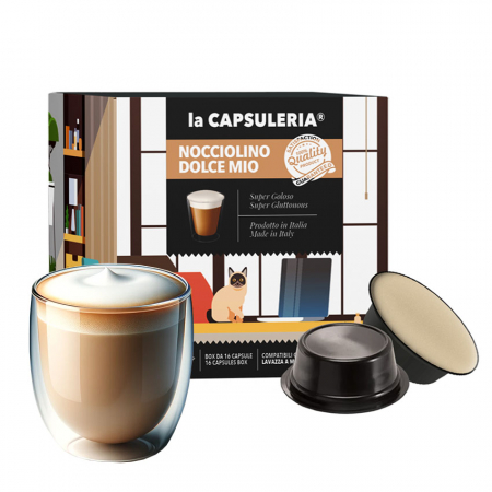 Kit degustare cafea cu arome si ceai, 112 capsule compatibile Lavazza a  Modo Mio, La Capsuleria