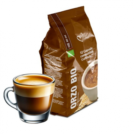 Cafea cu arome - Orz BIO, 12 capsule compatibile Caffitaly/Cafissimo/Beanz - Capsuleria