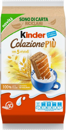 Produse Gourmet - Prajitura Kinder Colazione Più, 10 x 29 g