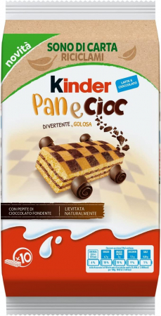 Bacanie - Prajitura Kinder Pan e Cioc, 10 x 29 g
