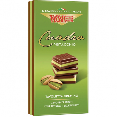 Set 2 tablete de Ciocolata cu fistic, Novi, 2 x 110 g - Capsuleria.ro [1]