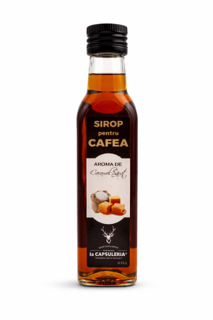 Produse Gourmet - Sirop pentru Cafea, Caramel Sarat, La Capsuleria, 250 ml