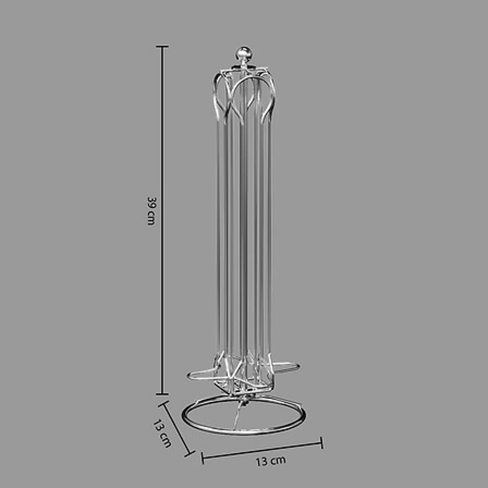 Suport pentru capsule Nespresso rotativ, 36 de capsule, Inox, Argintiu, 5Five® [2]