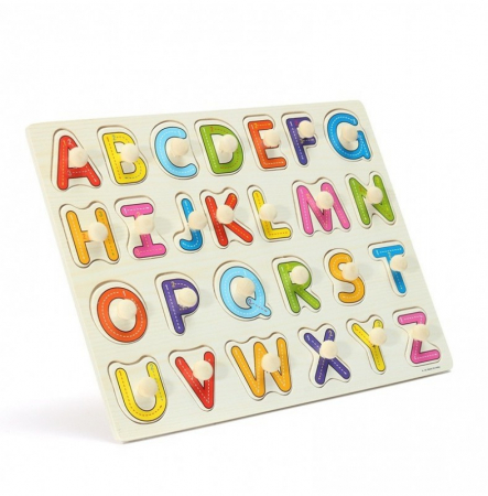Puzzle din lemn -invatam literele alfabetului [1]
