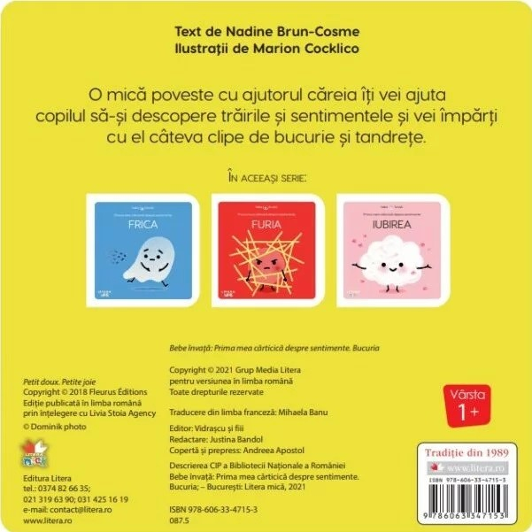 Bucuria . Prima mea carticica despre sentimente. [2]