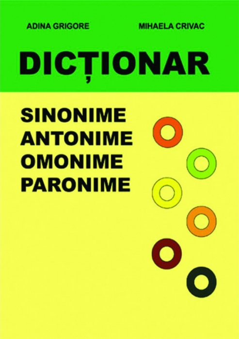 Dictionar. Sinonime, antonime, omonime, paronime [1]