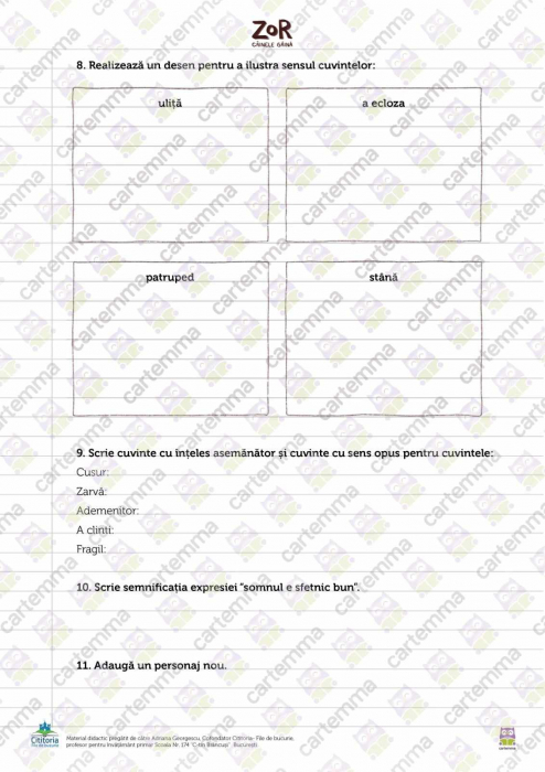 Fișă de activități 2 - Zor, câinele găină [4]
