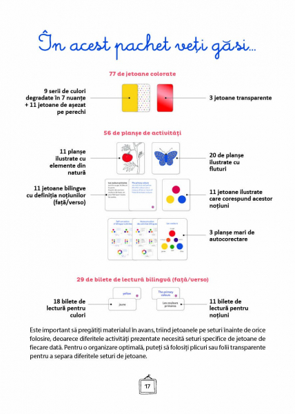 Explorez culorile cu Montessori - In Romana si in Engleza - 163 de jetoane pentru dezvoltarea vocabularului si a creativitatii [4]