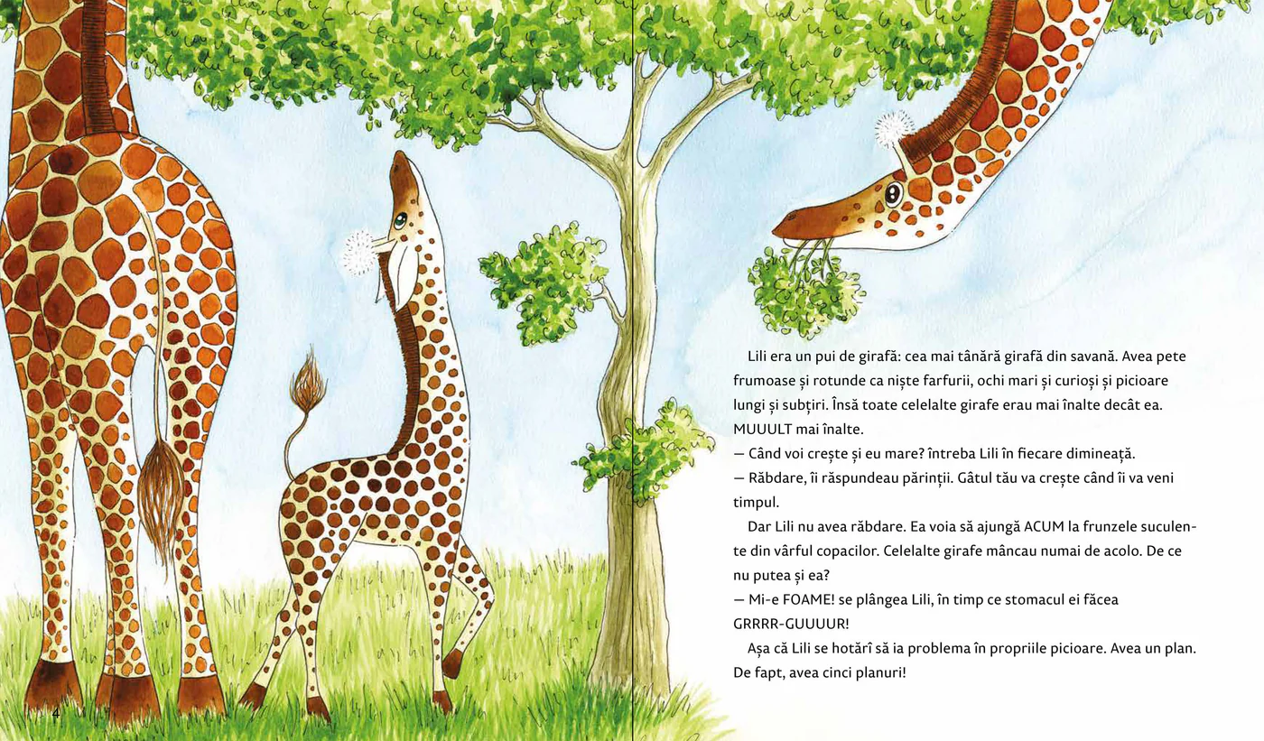 Girafa care nu putea să ajungă la frunze [2]