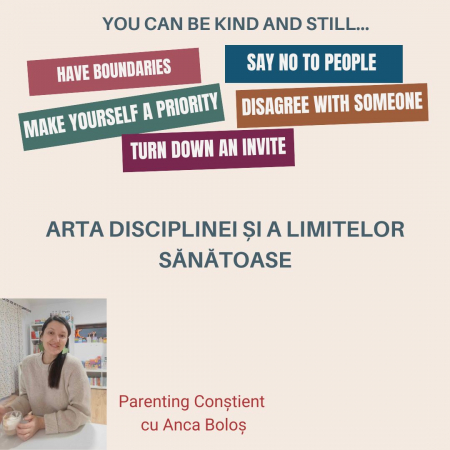 Cursuri de Parenting Conștient - Arta disciplinei si a limitelor sanatoase