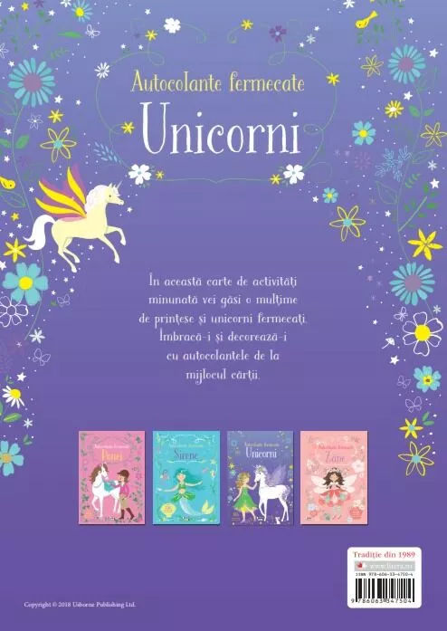 Autocolante fermecate. Unicorni Peste 350 de autocolante reutilizabile [1]