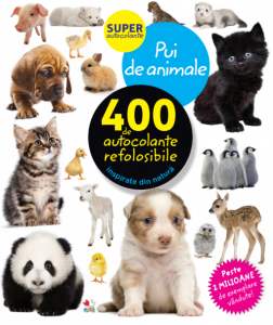 Pui de animale. 400 de autocolante refolosibile
