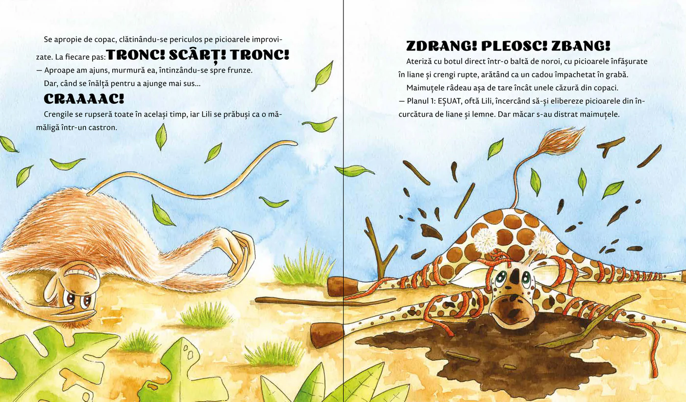 Girafa care nu putea să ajungă la frunze [2]