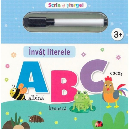 Editura Prut - Invat literele Scrie si sterge