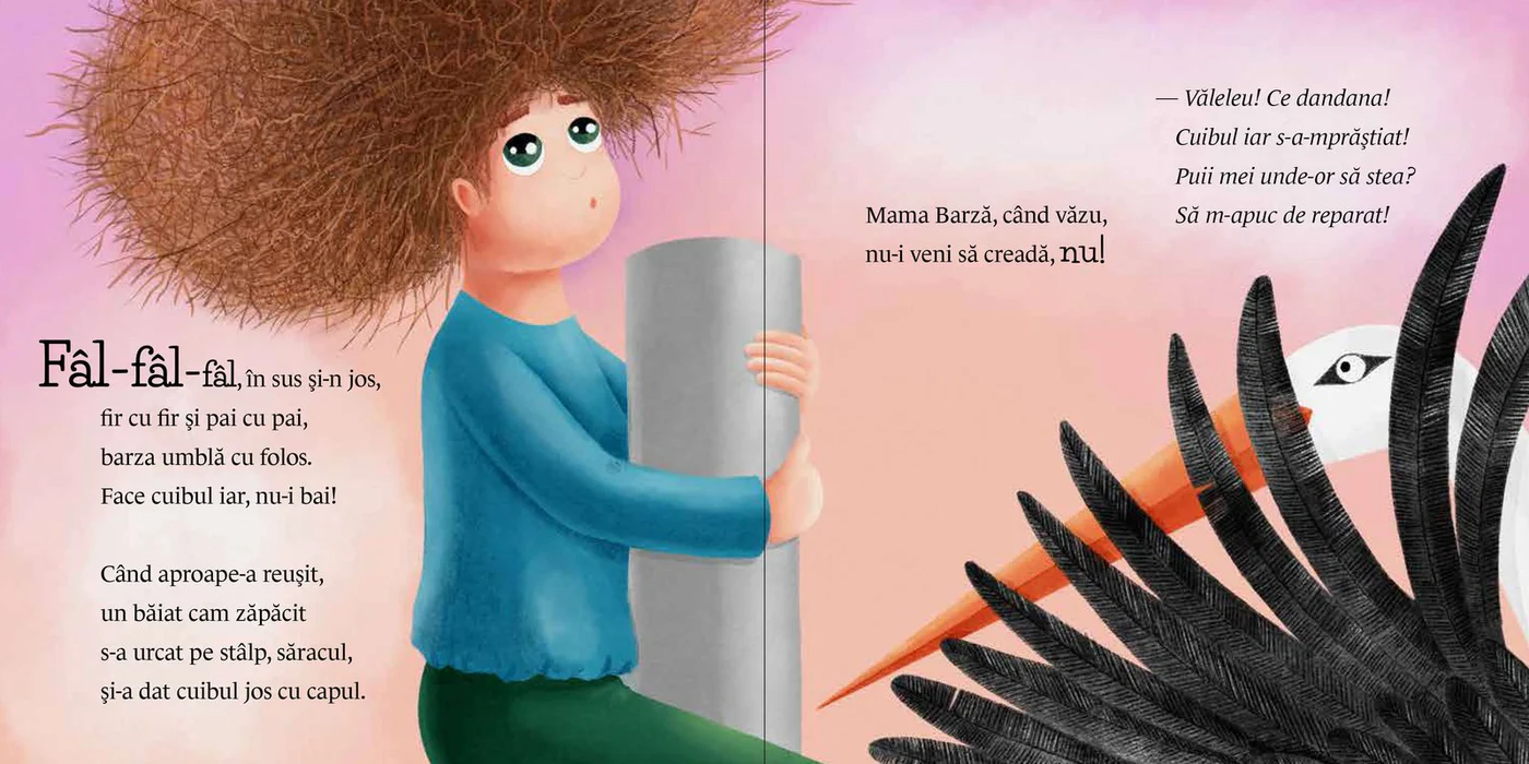 Mama Barză-și face cuib [2]