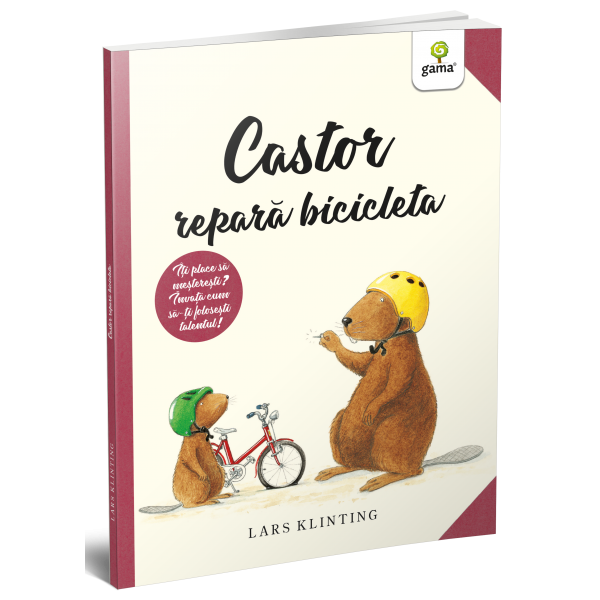 Castor repara bicicleta