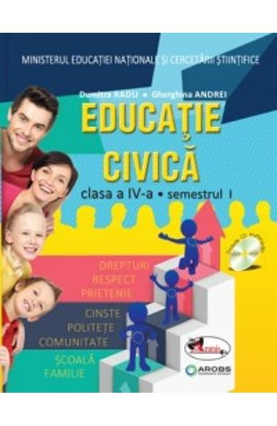 Educatie civica. Manual. Clasa a IV-a. SET PARTEA I+II (contine CD)