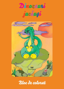Dinozauri jucausi - carte de colorat