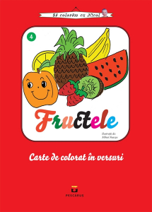 Fructele - carte de colorat