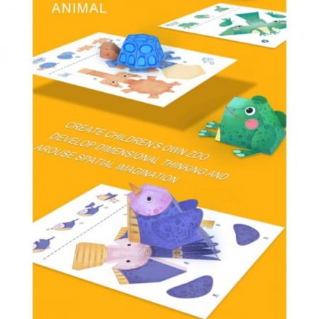 Set creativ Origami 10 animale din hartie - Ileana Prodexim [2]