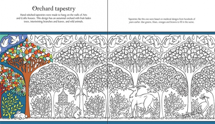 Arts and crafts patterns to colour [3]