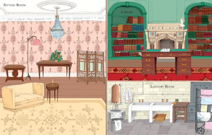 Doll's house sticker book: Country house [2]