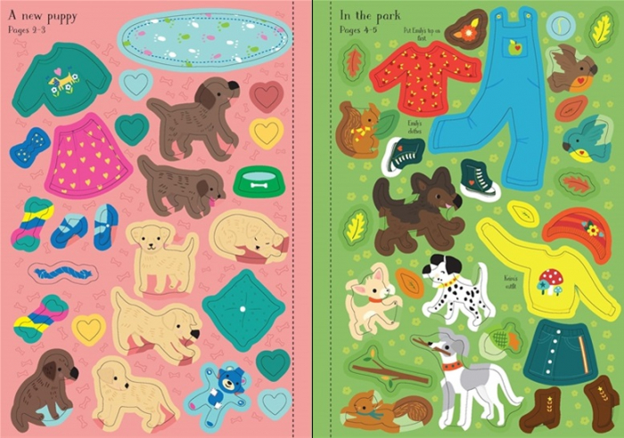 Little sticker dolly dressing Puppies [4]