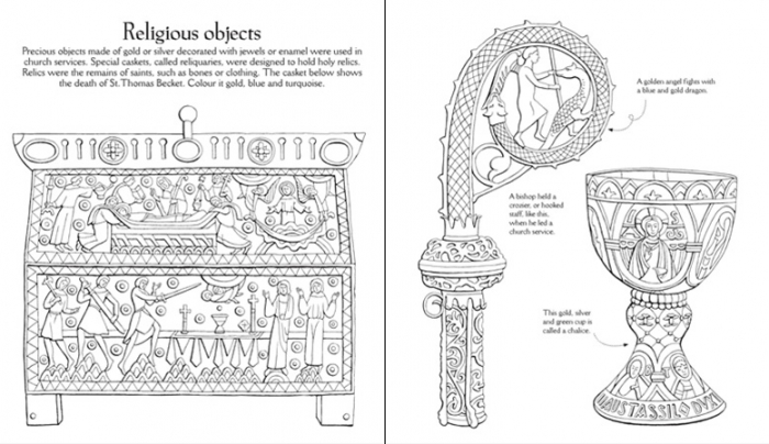 Medieval patterns to colour [3]