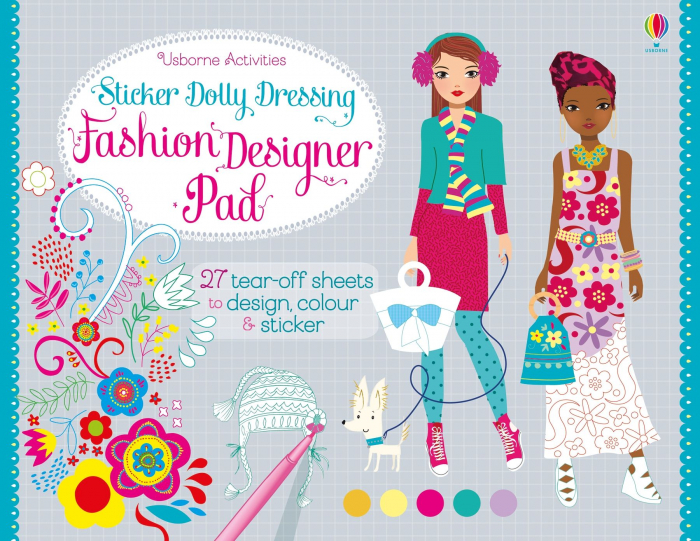 Sticker dolly dressing Fashion designer pad [4]