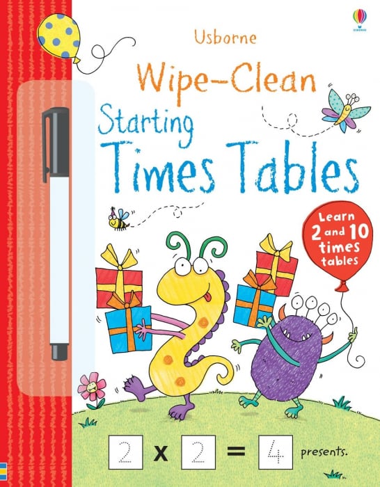 Wipe-clean starting times tables [1]