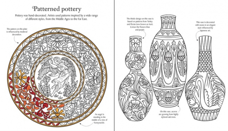 Arts and crafts patterns to colour [3]