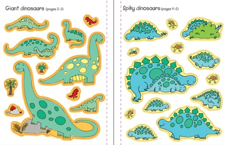 Dinosaurs sticker and colouring book [3]