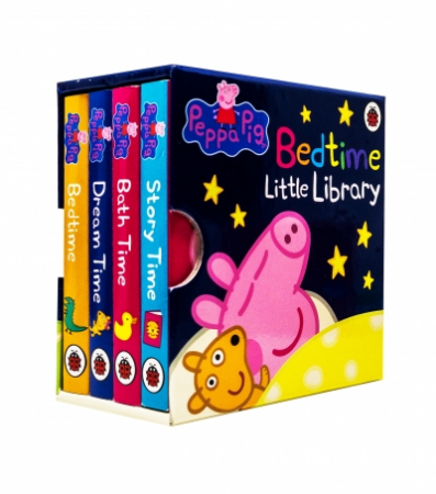 Peppa Pig 4 Board Books Set Bedtime Library Collection  [0]