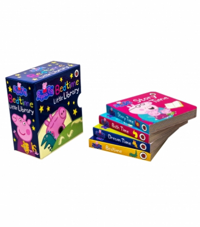 Peppa Pig 4 Board Books Set Bedtime Library Collection  [1]