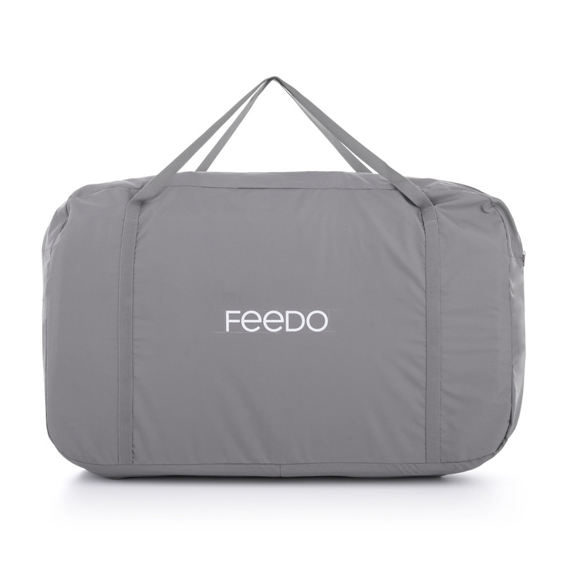 Feedo - Patut co-sleeper pliabil cu laterala detasabila, geanta si salteluta, roti [6]