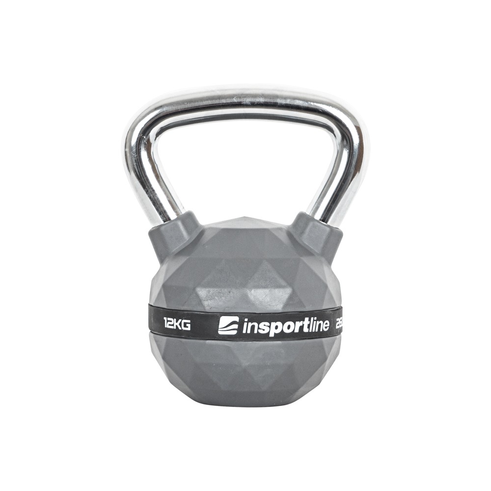 Set Gantere Kettlebell acoperit cauciuc inSPORTline PU 4 – 20 kg [4]
