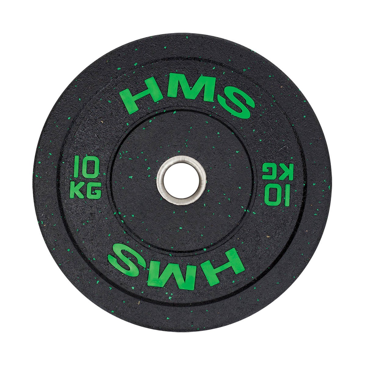 Aparate fitness - Greutate Bumper Plate 10 kg/51 mm HMS HTBR10-verde