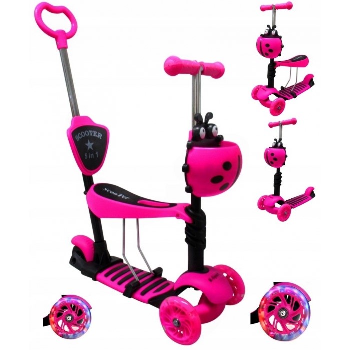 Trotineta 5 in 1, roti cu LED, platforma antiderapanta, JR R-Sport [1]