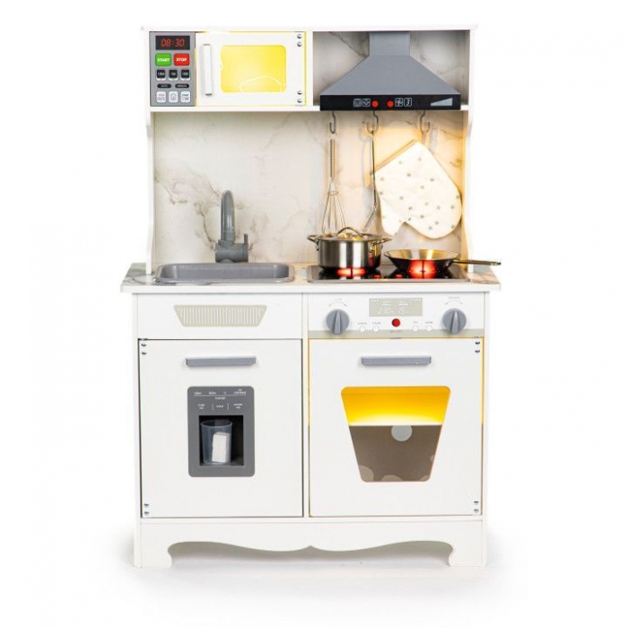 Bucatarie din lemn cu sunete, lumini si accesorii, Ecotoys TL10181 [2]