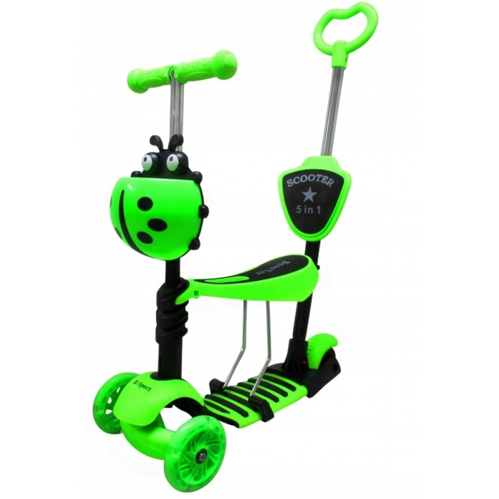 Trotineta 5 in 1, roti cu LED, platforma antiderapanta, JR R-Sport [1]