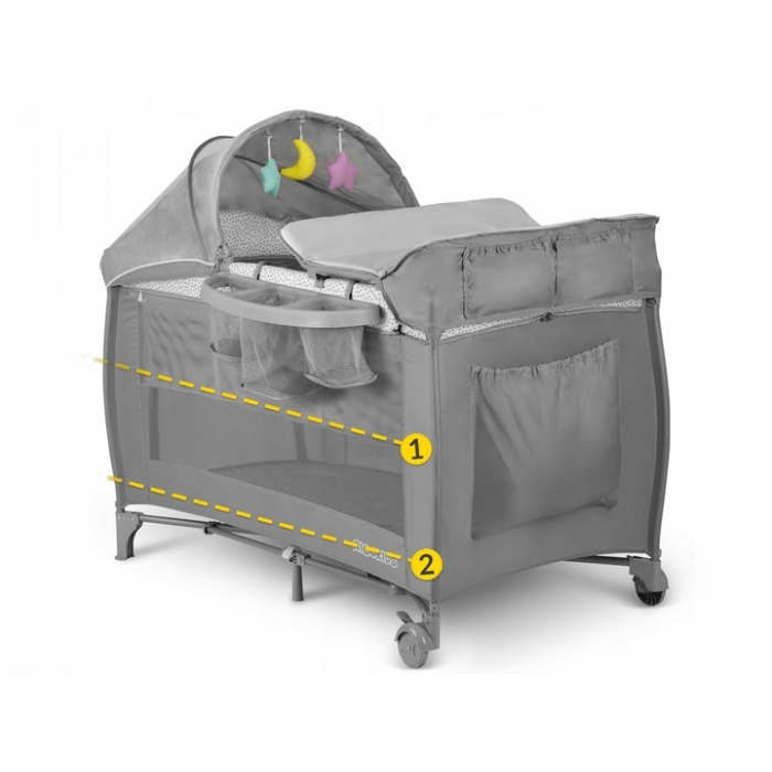 Patut pliabil Ricokids RK-242 Gri [6]