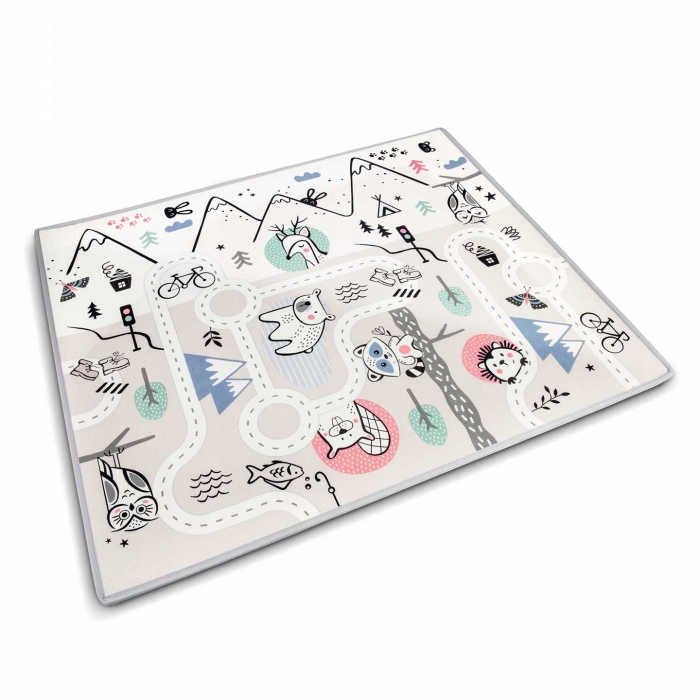 Covorase de joaca - Salteluta de joaca 180 x 150 x 1.5 cm Nukido NK-342 - Bej