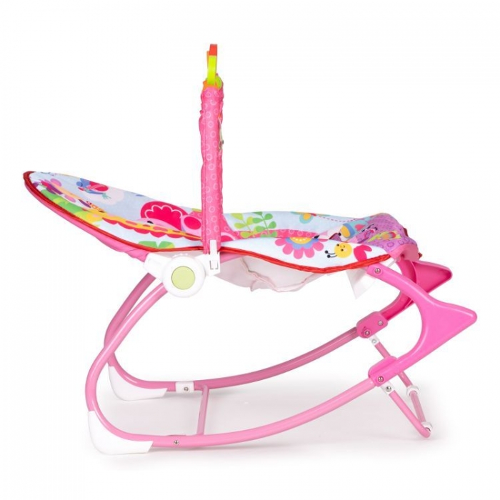Balansoar cu vibratii 2 in 1 Ecotoys 8617 - Roz [5]