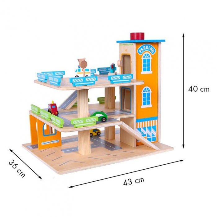 Garaj tip pista pentru masinute cu lift si masinute Ecotoys 1085 [4]