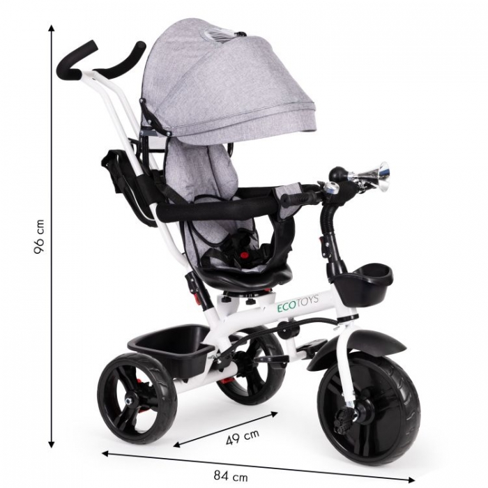 Tricicleta cu sezut reversibil Ecotoys JM-322 [8]