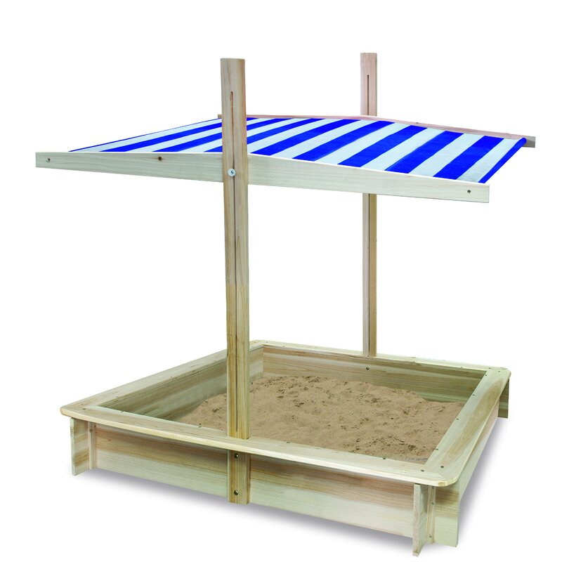 Lada de nisip cu acoperis Free2Play 120 X 120 X 120 cm Natural [2]